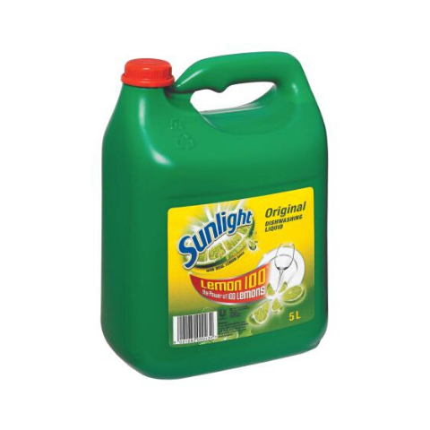 Cleaning: Sunlight Dishwashing Liquid 5L