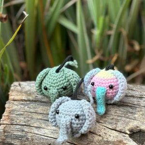 Crochet Elephant Keyring