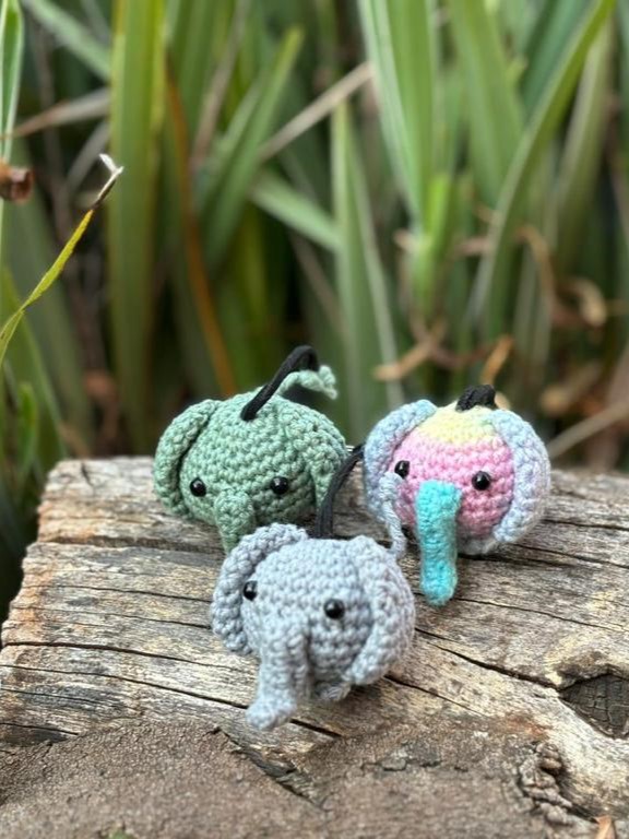 Crochet Elephant Keyring